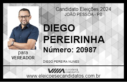 Candidato DIEGO PEREIRINHA 2024 - JOÃO PESSOA - Eleições