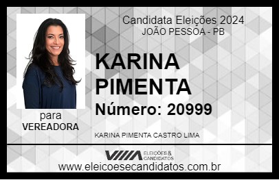 Candidato KARINA PIMENTA 2024 - JOÃO PESSOA - Eleições