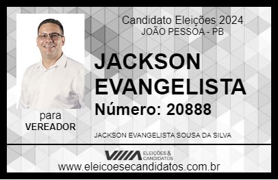 Candidato JACKSON EVANGELISTA 2024 - JOÃO PESSOA - Eleições