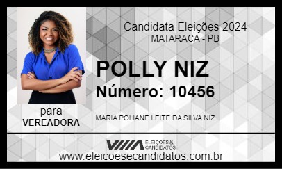 Candidato POLLY NIZ 2024 - MATARACA - Eleições