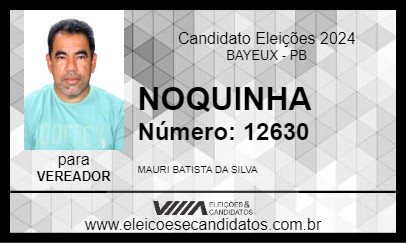 Candidato NOQUINHA 2024 - BAYEUX - Eleições