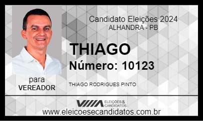 Candidato THIAGO 2024 - ALHANDRA - Eleições