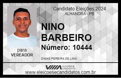 Candidato NINO BARBEIRO 2024 - ALHANDRA - Eleições