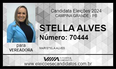 Candidato STELLA ALVES 2024 - CAMPINA GRANDE - Eleições