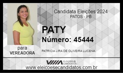 Candidato PATY 2024 - PATOS - Eleições