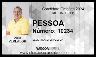 Candidato PESSOA 2024 - RIO TINTO - Eleições