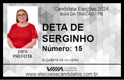 Candidato DETA 2024 - BAÍA DA TRAIÇÃO - Eleições