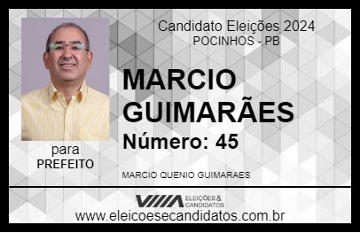 Candidato MARCIO GUIMARÃES 2024 - POCINHOS - Eleições