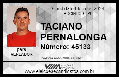 Candidato TACIANO PERNALONGA 2024 - POCINHOS - Eleições