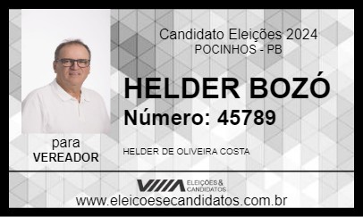 Candidato HELDER BOZÓ 2024 - POCINHOS - Eleições