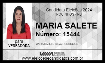 Candidato MARIA SALETE 2024 - POCINHOS - Eleições