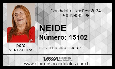 Candidato NEIDE 2024 - POCINHOS - Eleições