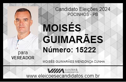 Candidato MOISÉS GUIMARÃES 2024 - POCINHOS - Eleições