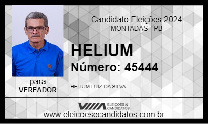 Candidato HELIUM 2024 - MONTADAS - Eleições