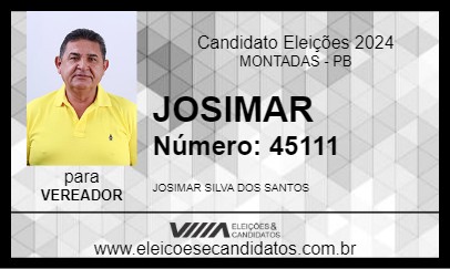 Candidato JOSIMAR 2024 - MONTADAS - Eleições