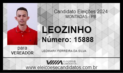 Candidato LEOZINHO 2024 - MONTADAS - Eleições