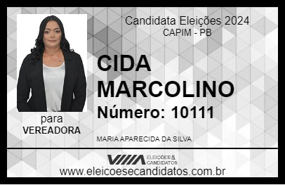 Candidato CIDA MARCOLINO 2024 - CAPIM - Eleições