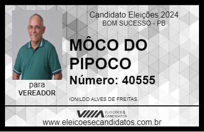 Candidato MÔCO DO PIPOCO 2024 - BOM SUCESSO - Eleições