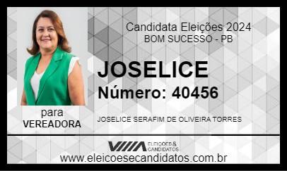 Candidato JOSELICE 2024 - BOM SUCESSO - Eleições