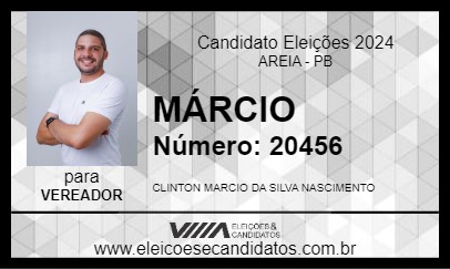 Candidato MÁRCIO 2024 - AREIA - Eleições