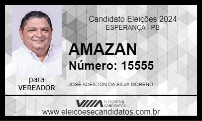 Candidato AMAZAN 2024 - ESPERANÇA - Eleições