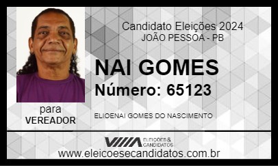 Candidato NAI GOMES 2024 - JOÃO PESSOA - Eleições