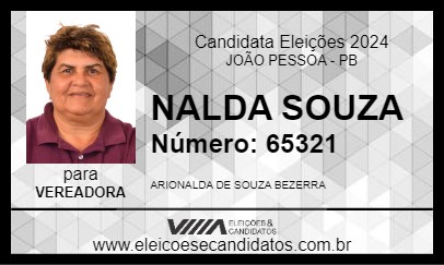 Candidato NALDA SOUZA 2024 - JOÃO PESSOA - Eleições