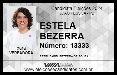 Candidato ESTELA BEZERRA 2024 - JOÃO PESSOA - Eleições