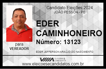 Candidato EDER CAMINHONEIRO 2024 - JOÃO PESSOA - Eleições