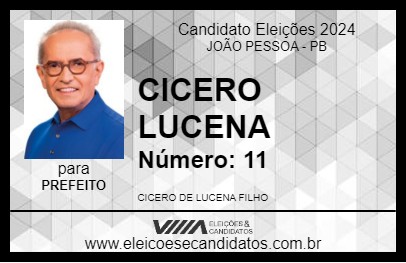 Candidato CICERO LUCENA 2024 - JOÃO PESSOA - Eleições