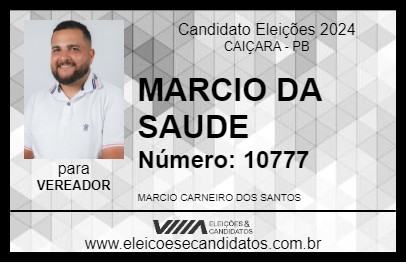 Candidato MARCIO DA SAUDE 2024 - CAIÇARA - Eleições