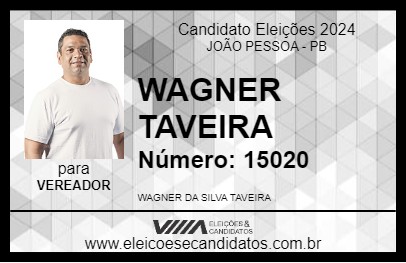 Candidato WAGNER TAVEIRA 2024 - JOÃO PESSOA - Eleições