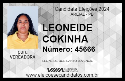 Candidato LEONEIDE COKINHA 2024 - AREIAL - Eleições