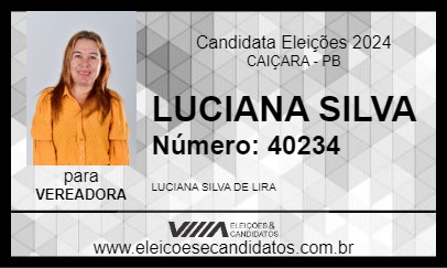 Candidato LUCIANA SILVA 2024 - CAIÇARA - Eleições