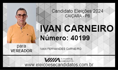 Candidato IVAN CARNEIRO 2024 - CAIÇARA - Eleições