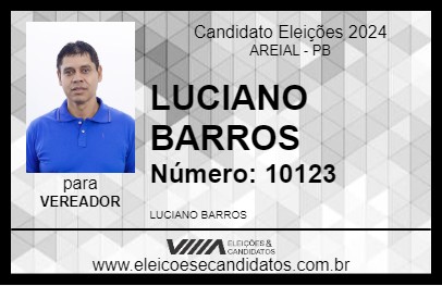 Candidato LUCIANO BARROS 2024 - AREIAL - Eleições