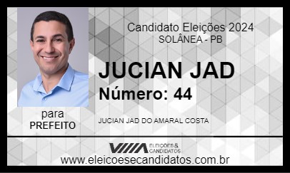 Candidato JUCIAN JAD 2024 - SOLÂNEA - Eleições