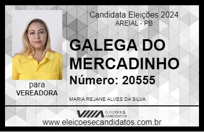 Candidato GALEGA DO MERCADINHO 2024 - AREIAL - Eleições