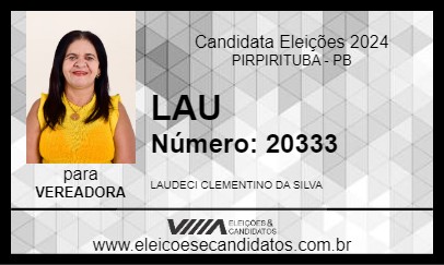 Candidato LAU 2024 - PIRPIRITUBA - Eleições