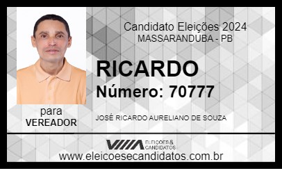 Candidato RICARDO 2024 - MASSARANDUBA - Eleições