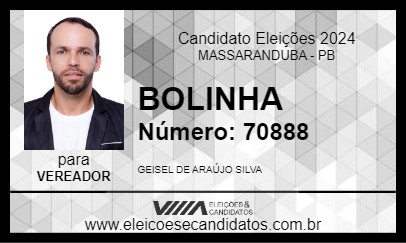 Candidato BOLINHA 2024 - MASSARANDUBA - Eleições