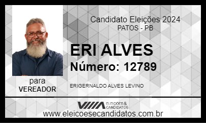 Candidato ERI ALVES 2024 - PATOS - Eleições