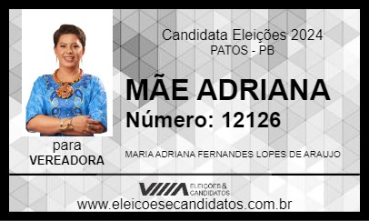 Candidato MÃE ADRIANA 2024 - PATOS - Eleições