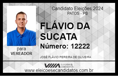 Candidato FLÁVIO DA SUCATA 2024 - PATOS - Eleições