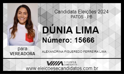 Candidato DÚNIA LIMA 2024 - PATOS - Eleições