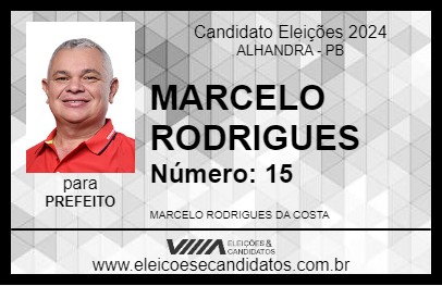 Candidato MARCELO RODRIGUES 2024 - ALHANDRA - Eleições