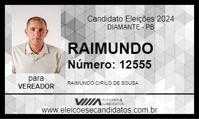 Candidato RAIMUNDO 2024 - DIAMANTE - Eleições