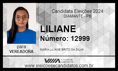 Candidato LILIANE 2024 - DIAMANTE - Eleições