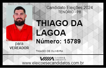 Candidato THIAGO DA LAGOA 2024 - TENÓRIO - Eleições