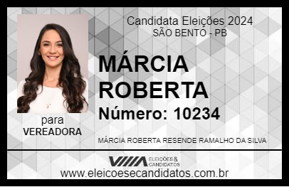 Candidato MÁRCIA ROBERTA 2024 - SÃO BENTO - Eleições